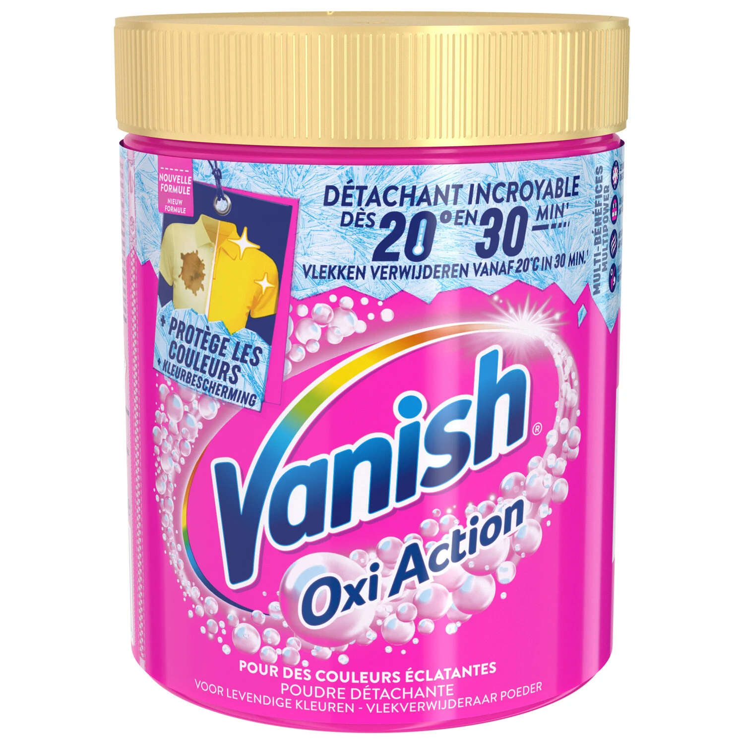 Détachant Oxi Action Poudre Efficace Dès 20° 940g - Vanish