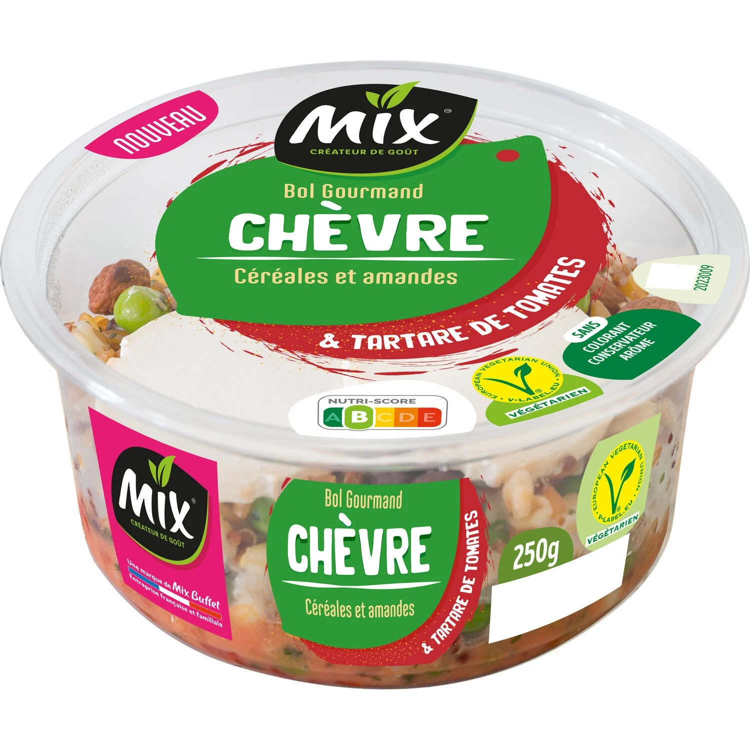 Goat cheese salad, 250g - MIX BUFFET