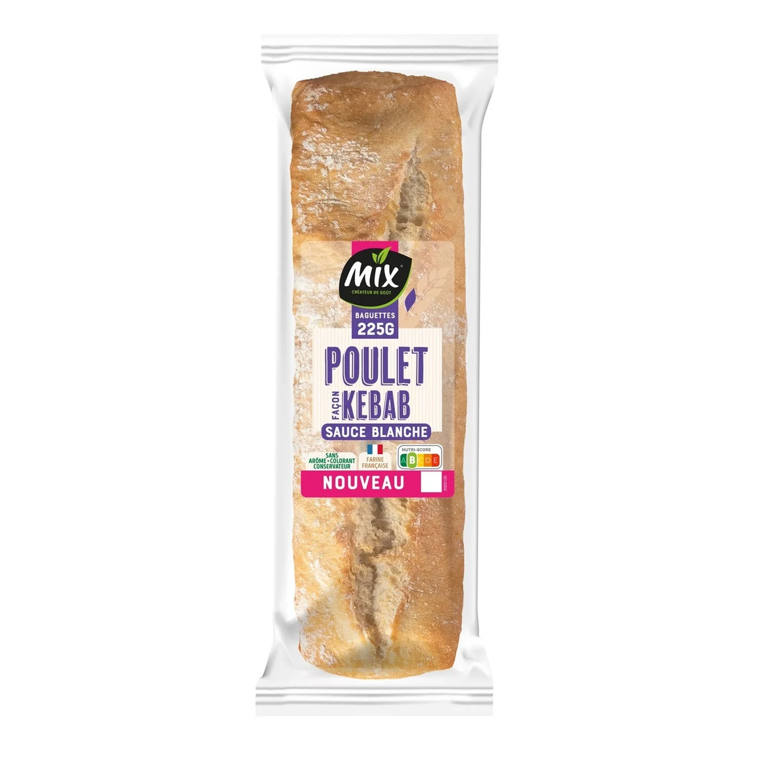 Kebab chicken sandwich white sauce 225g - Mix Buffet