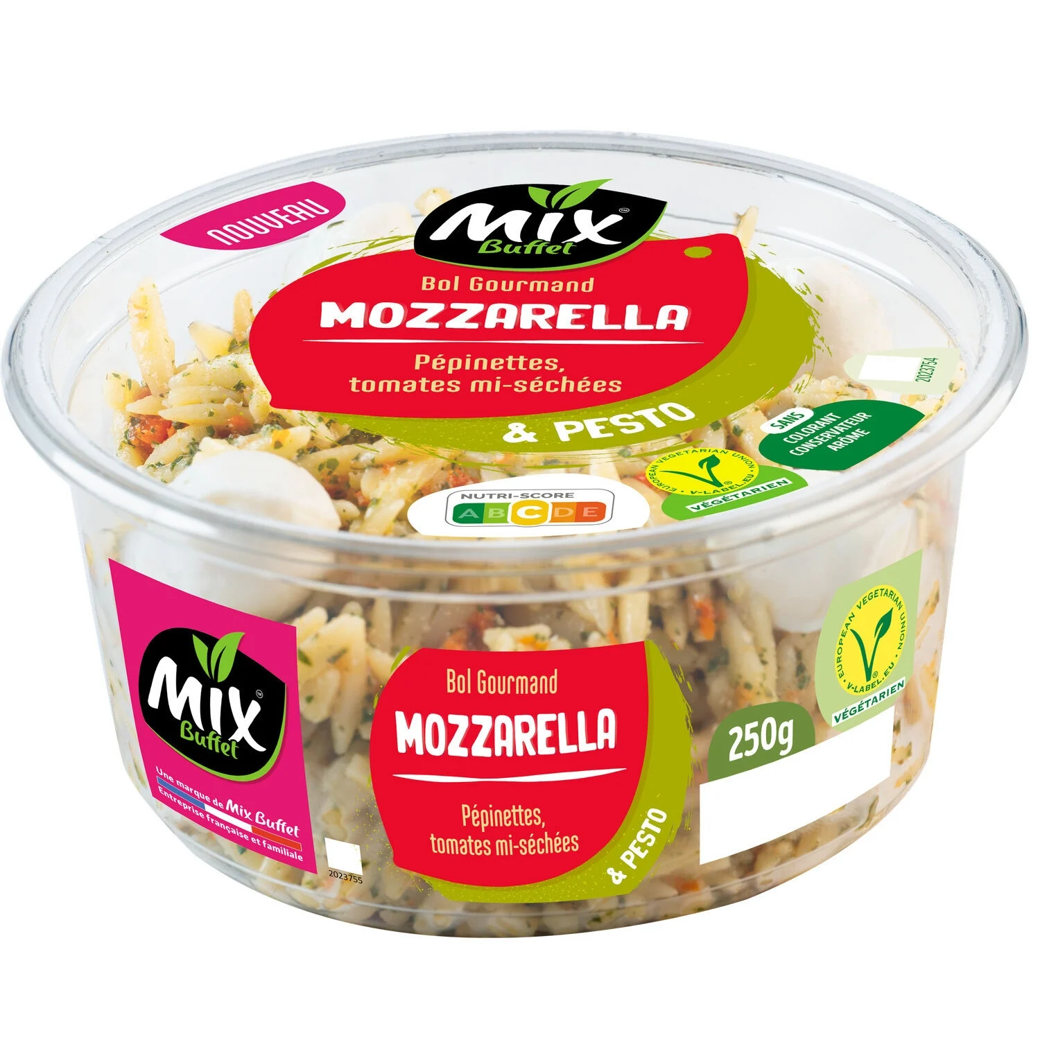 Mozzarella Pasta Salad 250g - Buffet Mix