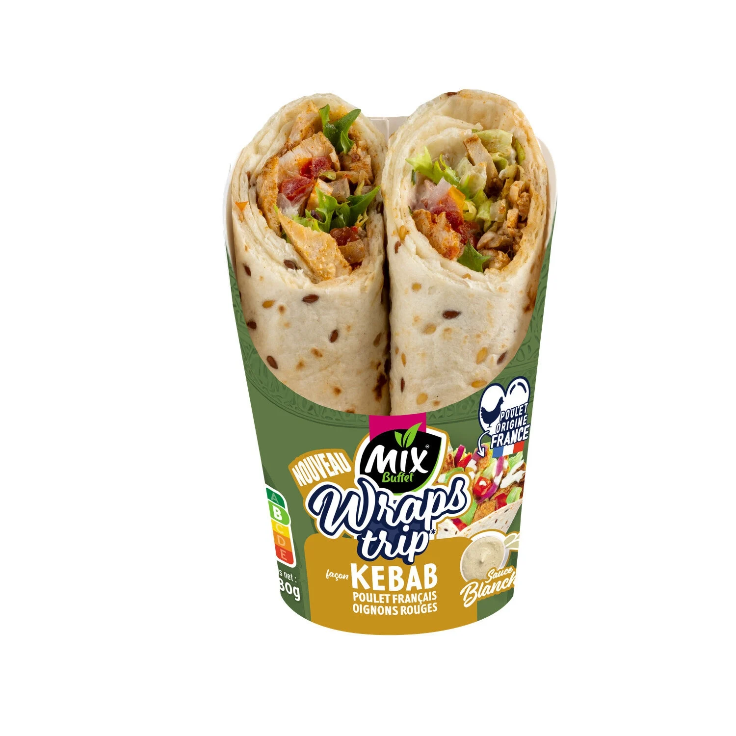 WRAP TIP TAKE KEBAB 180G - Mix Buffet