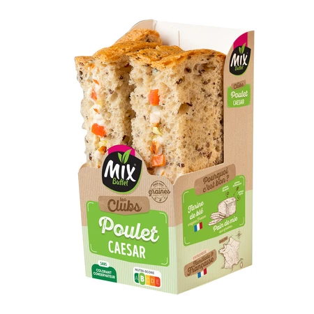 160 g Club Poulet Caesar Mix