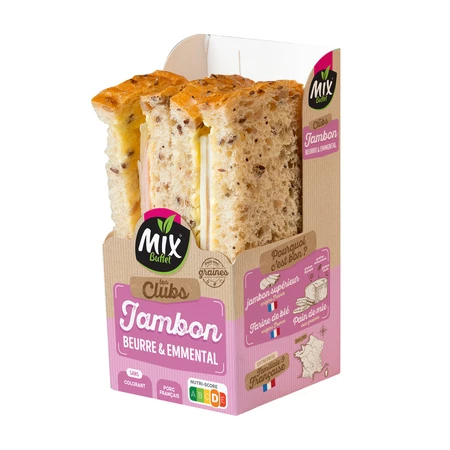 160g Club Jambon Emmental Mix