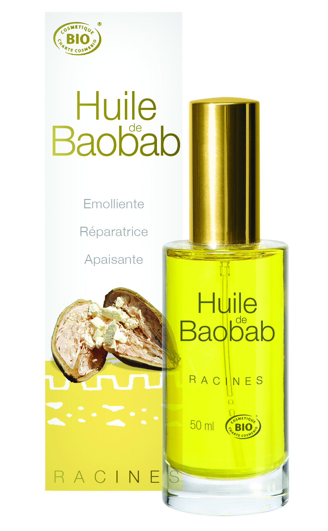Huile De Baobab (6 X 50 Ml) - Racines Bio
