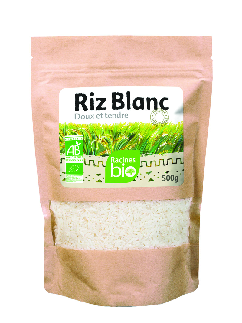 Riz Blanc 10 X 500 G - RACINES Bio