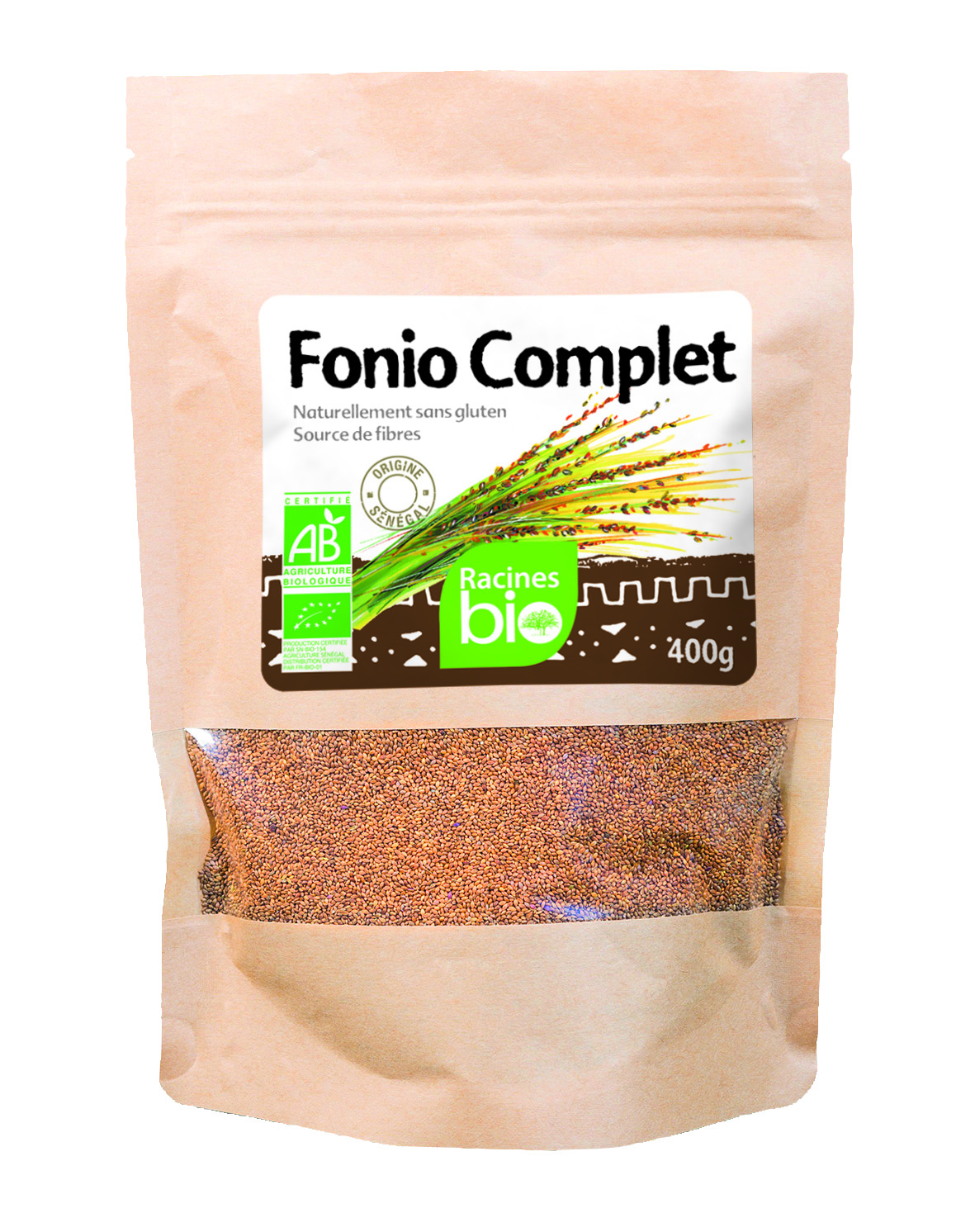 أكمل Fonio 20 X 400 G - جذور عضوية