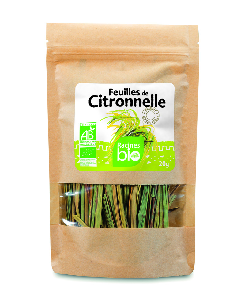 Feuilles De Citronnelle Séchées (20 X 20 G) - Racines Bio