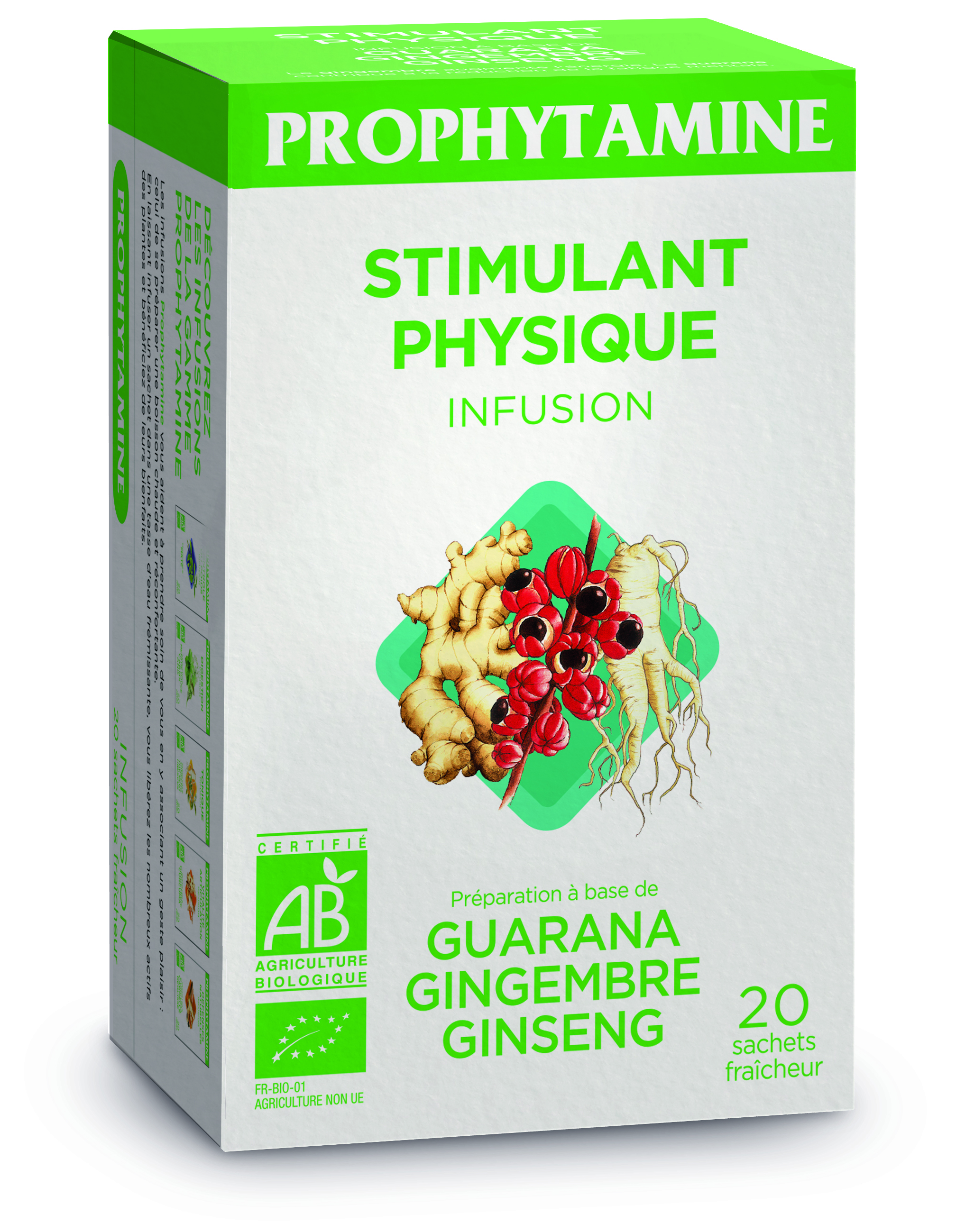 Infusión Estimulante Physique Bio (12 X 20 S X 2 G) - PROPHYTAMINE