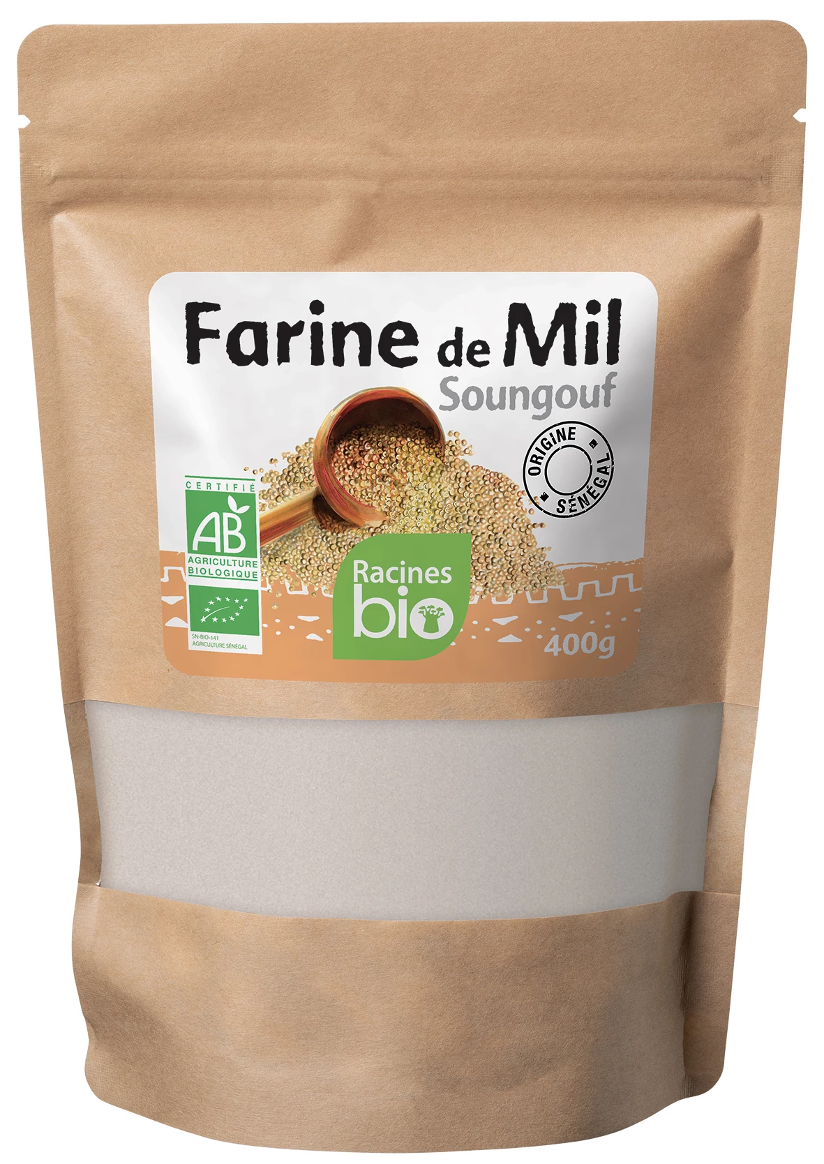 Mil Farine (20 x 400 g) - Racines Bio