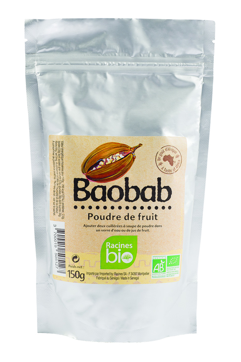 Baobab-Pulver (20 x 150 g) - Racines Bio