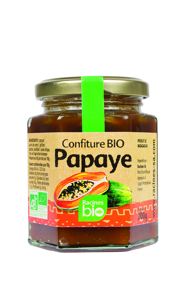 Papaya Jam (12 X 200 G) - Racines Bio