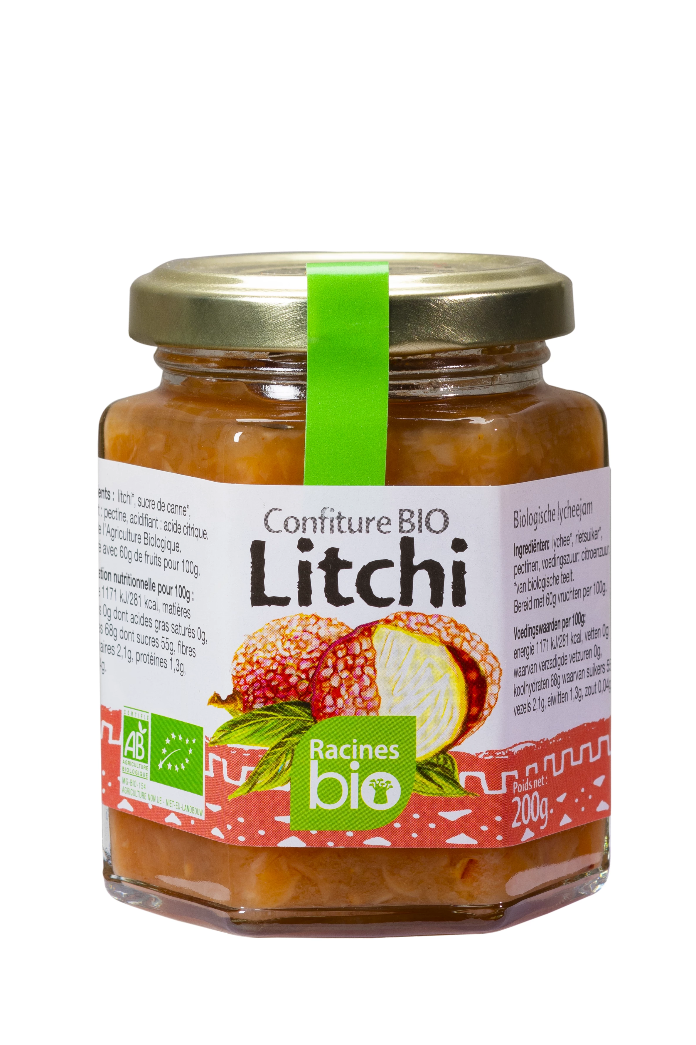 Confettura di Litchi (12 X 200 G) - Racines Bio