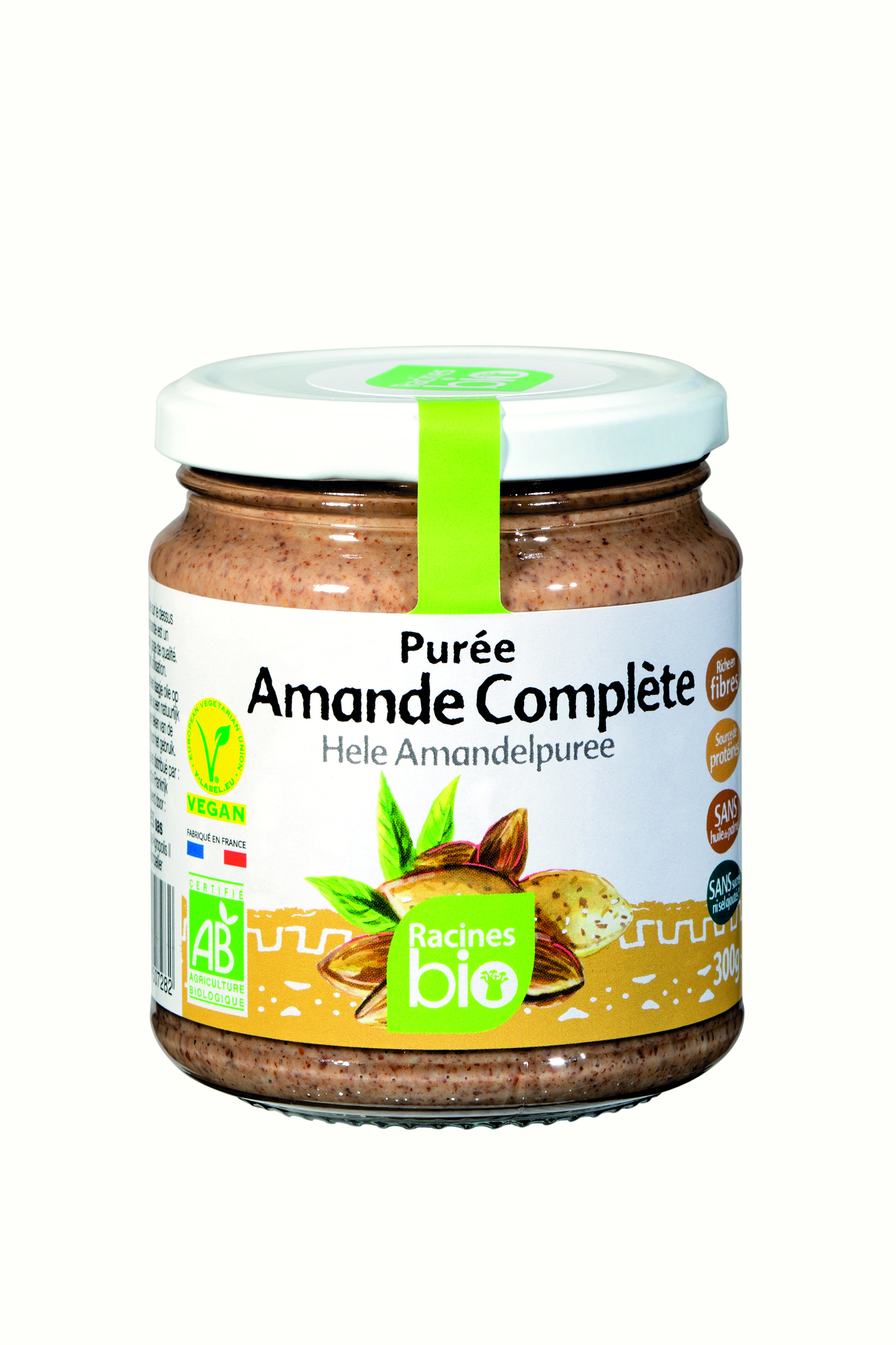 Purée D'amande Complète  (6 X 300 G) - Racines Bio