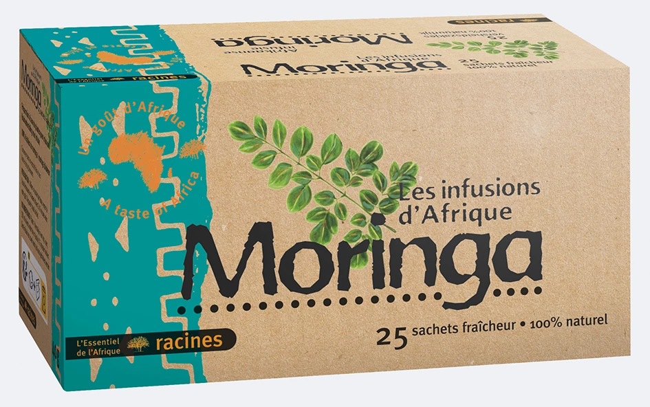 Moringa de infusão africana (10 x 25 saquetas) - Racines