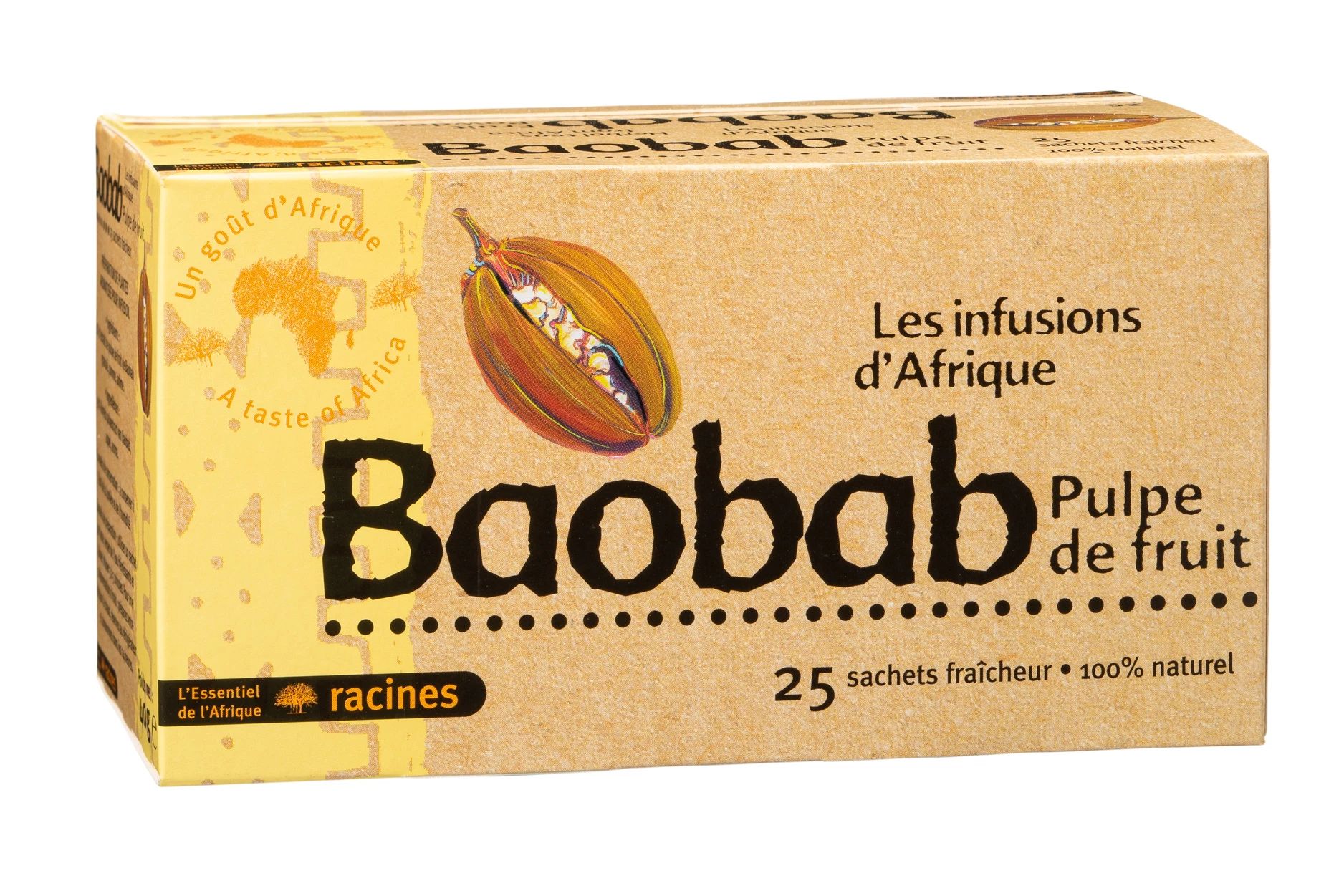 Afrikanischer Baobab-Aufguss (10 x 25 Beutel) - Racines