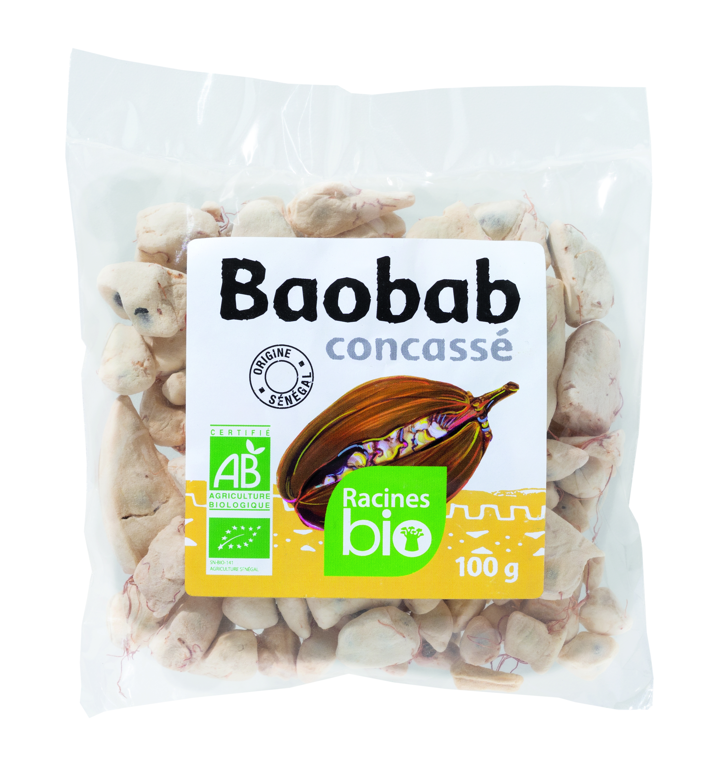 Baobá Orgânico Triturado (40 X 100 G) - Racines