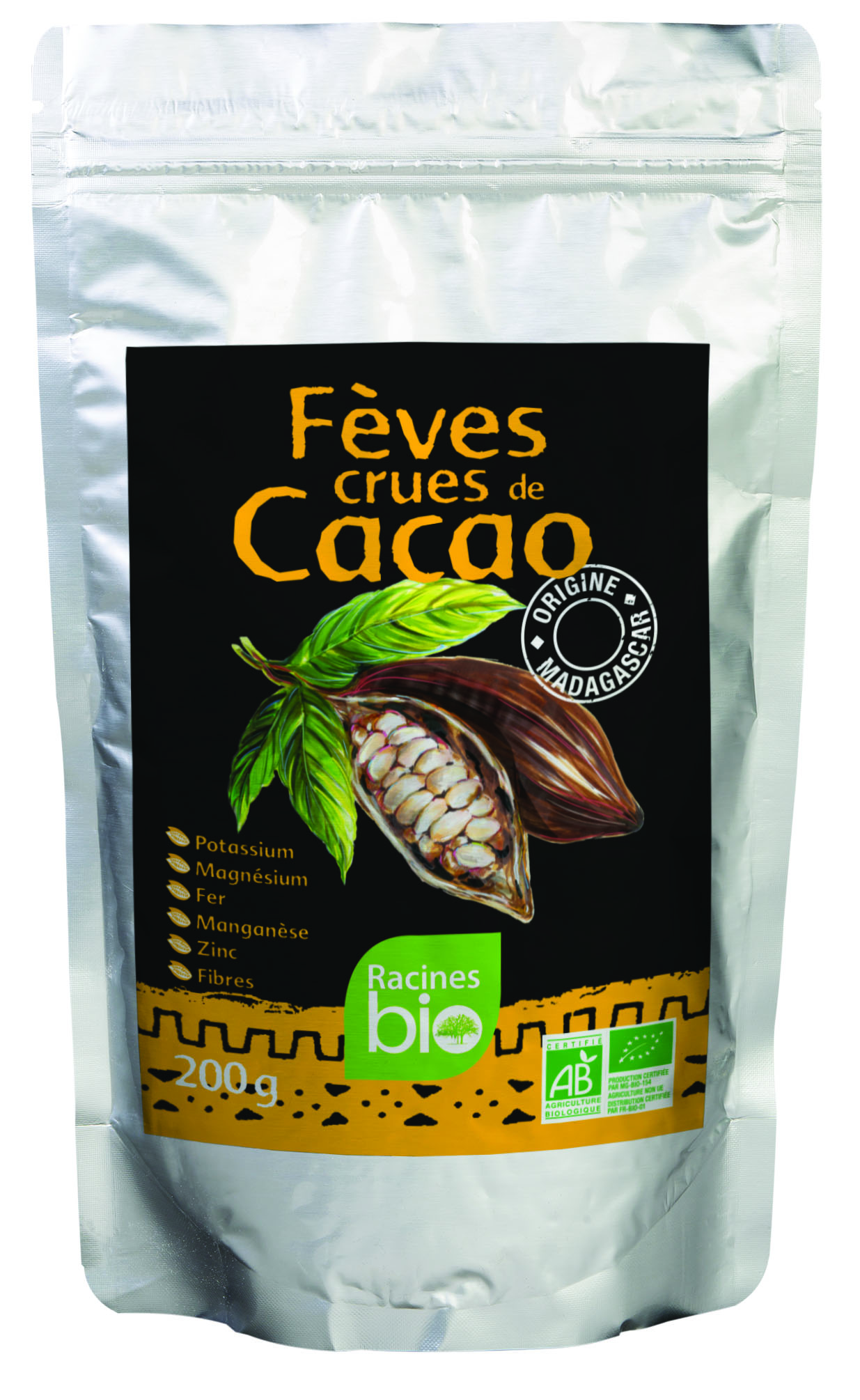 Fèves Crues De Cacao  (20 X 200 G) - Racines Bio