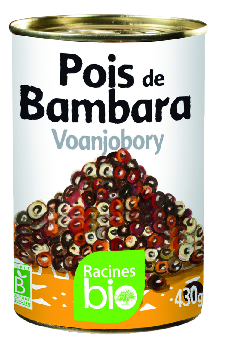 Voanjobory - Pois De Bambara 12 X 430 G - RACINES Bio