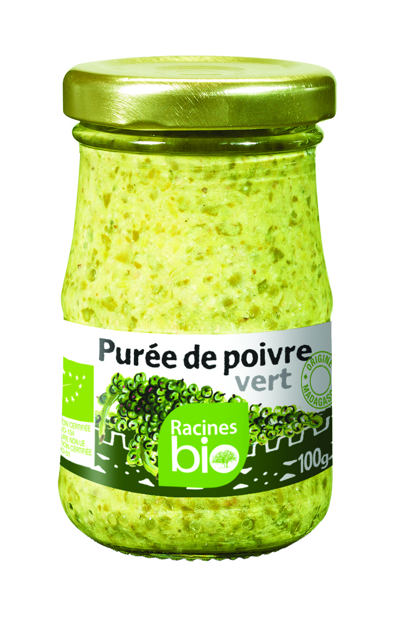 Purée De Poivre Vert (24 X 100 G) - Racines Bio