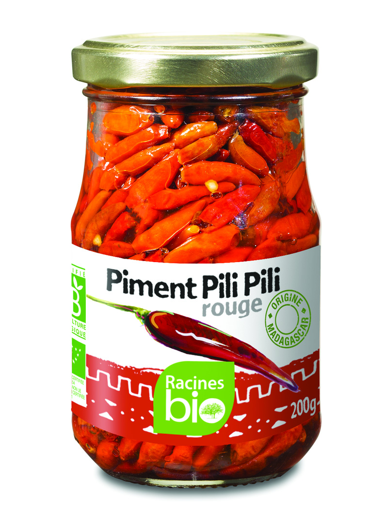 Pimiento Pili Pili Rojo Entero (12 X 200 G) - Racines Bio