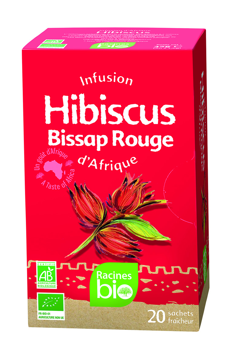 Infusão D'afrique Hibisco (12 X 20 Sach X 16 G) - Racines Bio