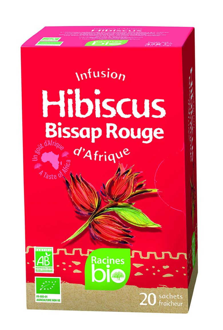 African Hibiscus Infusion (12 X 20 Bag X 16 G) - Racines Bio