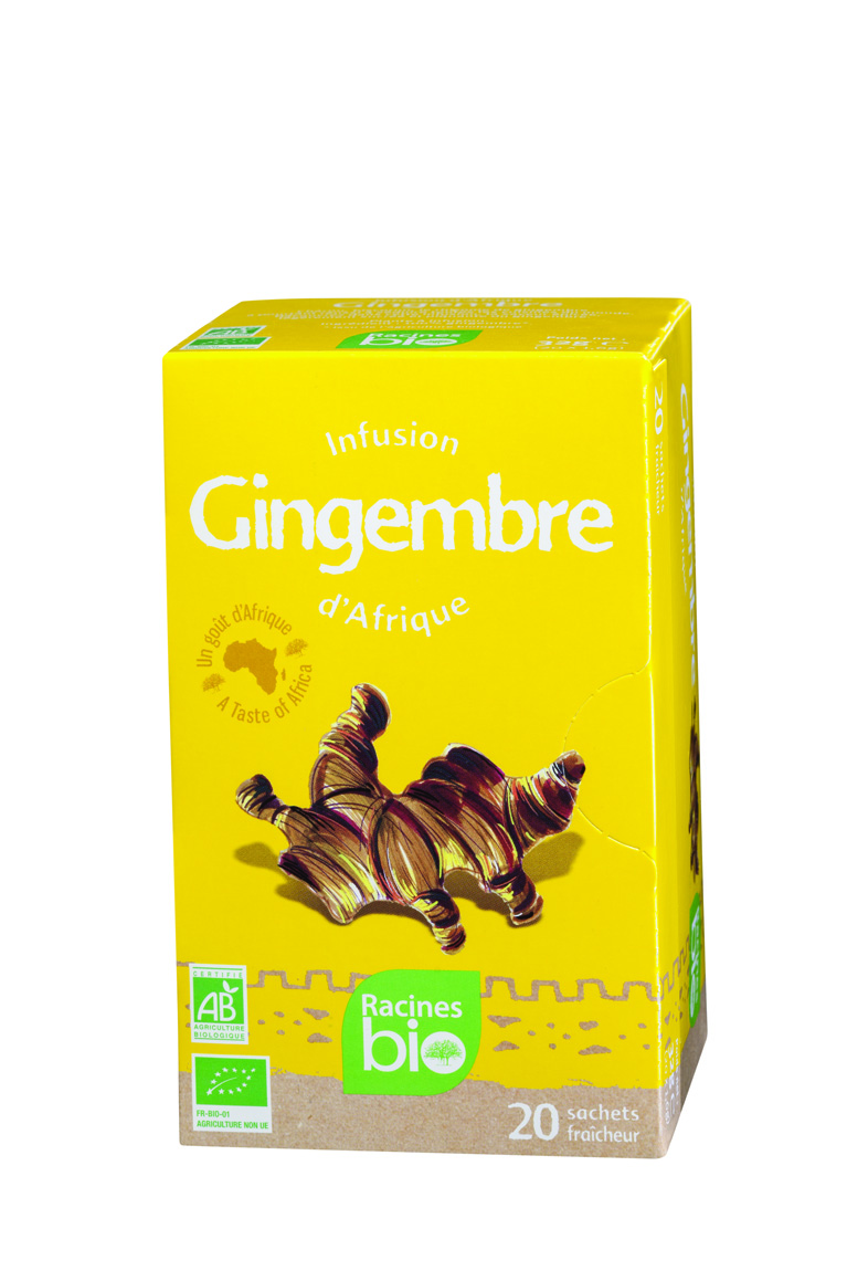 African Ginger Infusion (12 X 20 Bag X 16 G) - Racines Bio