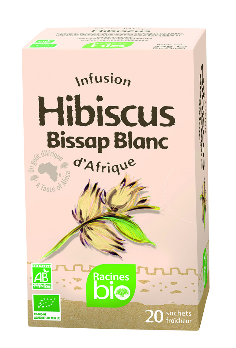 African Infusion White Hib (12 х 20 пакетов х 16 г) - Racines Bio