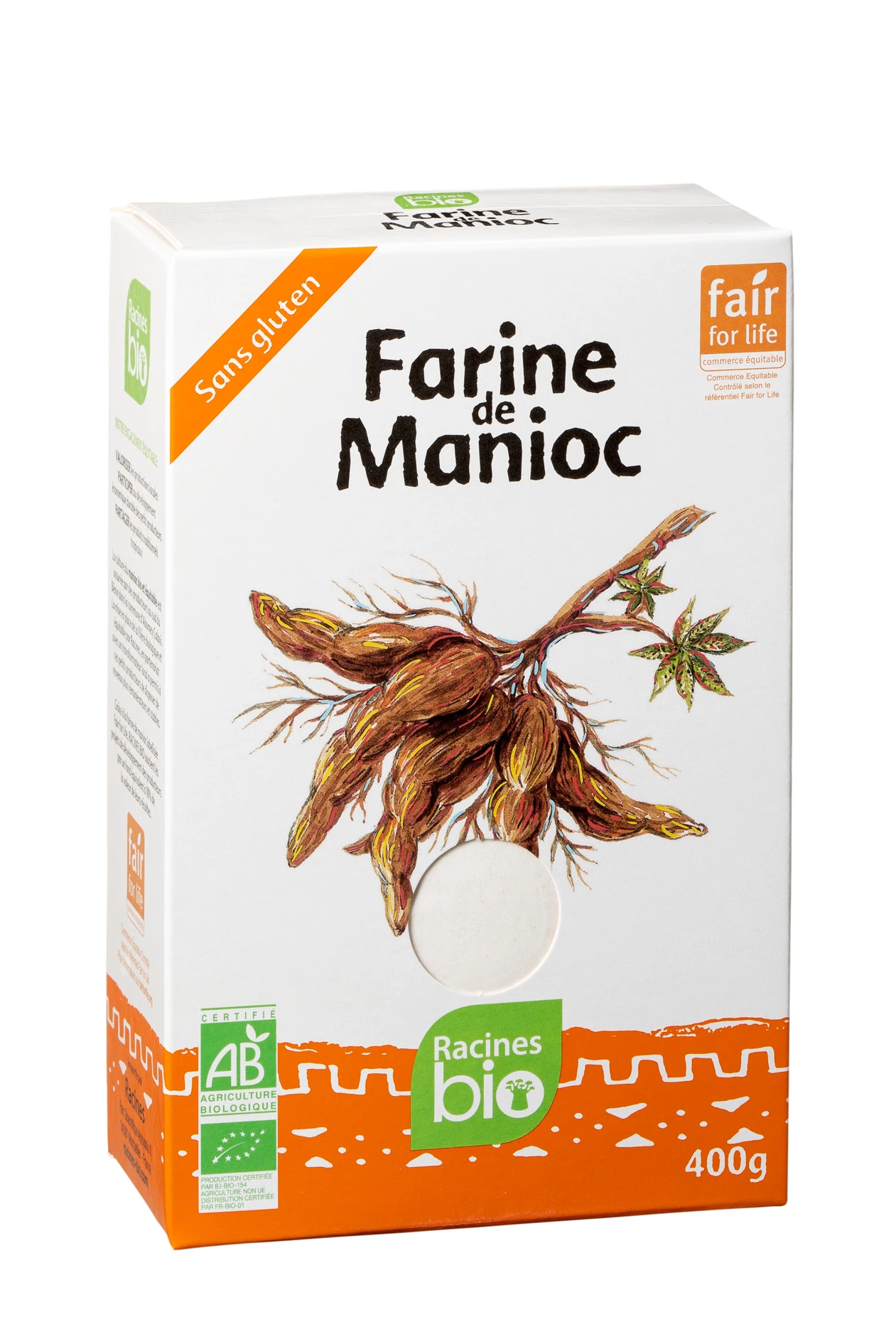 Farine De Manioc (20 X 400 G) - Racines Bio