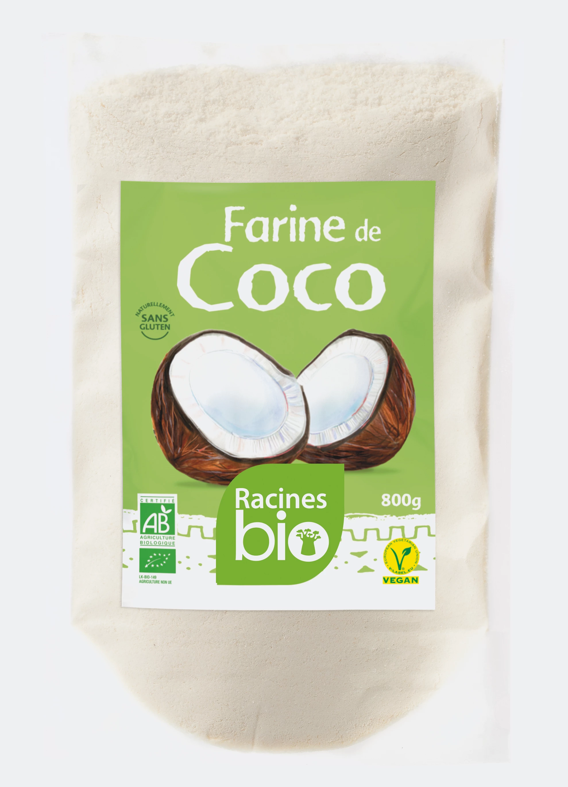 Farine De Coco (10 X 800 G) - Racines Bio