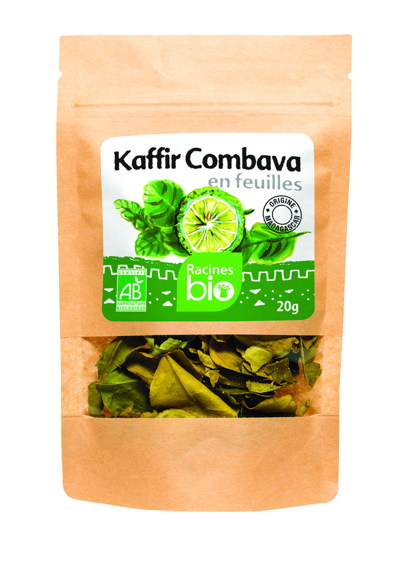 Kaffir Combava Leaves (20 x 20 g) - Racines Bio
