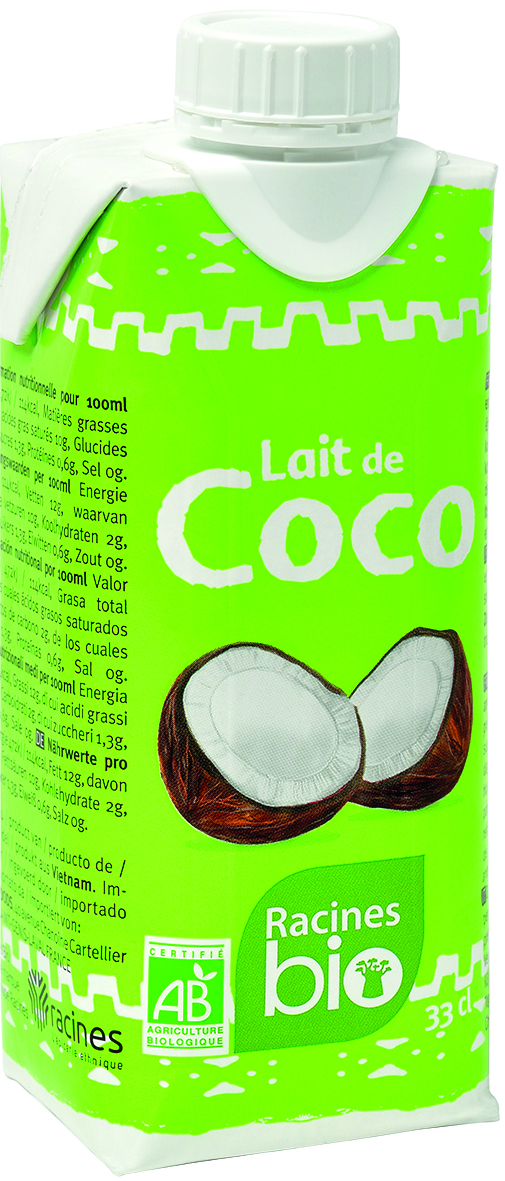 Lait De Coco (12 X 33 Cl) - Racines Bio