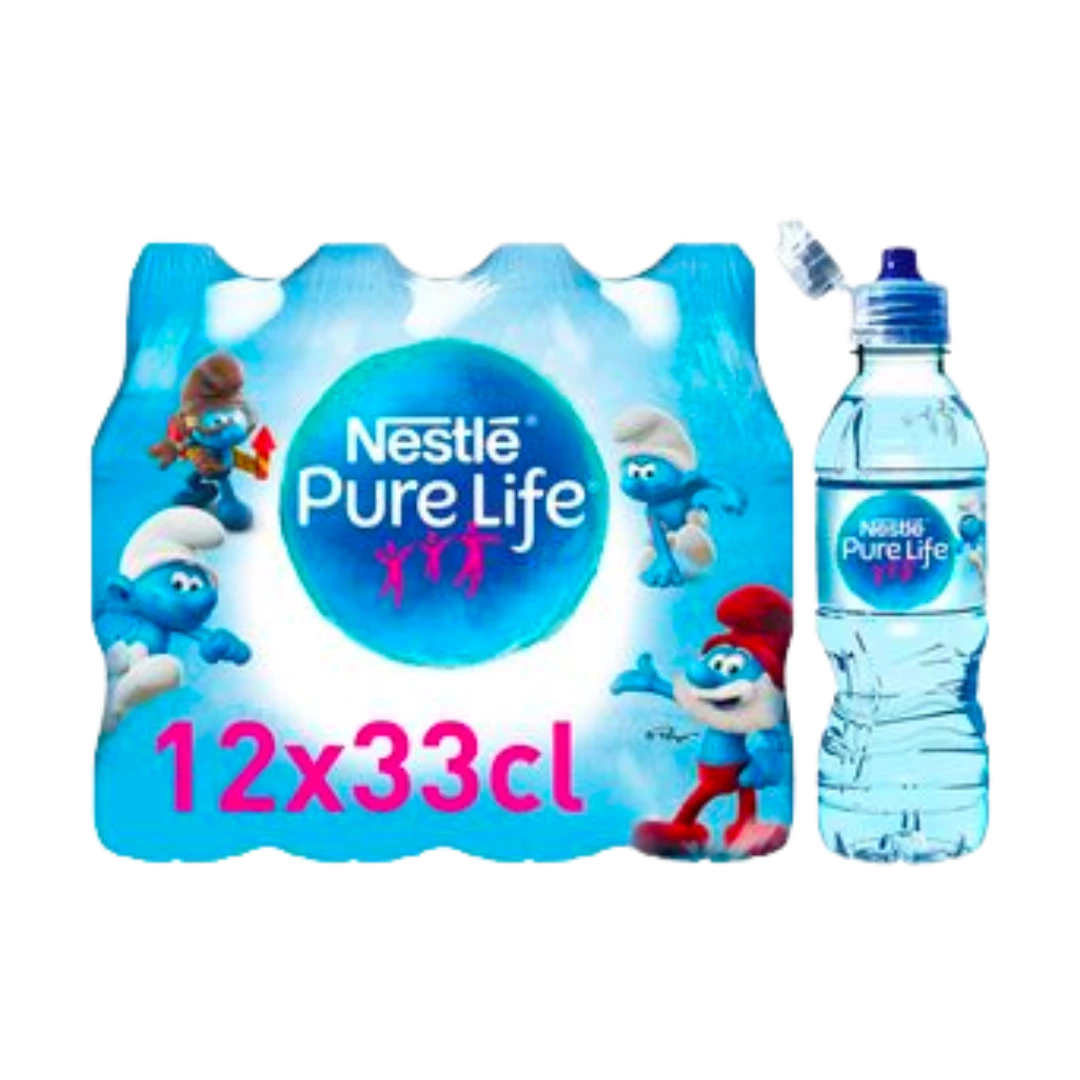 Nestle Pure Life 33cl Pet Bouchon Kids X 12 - NESTLE