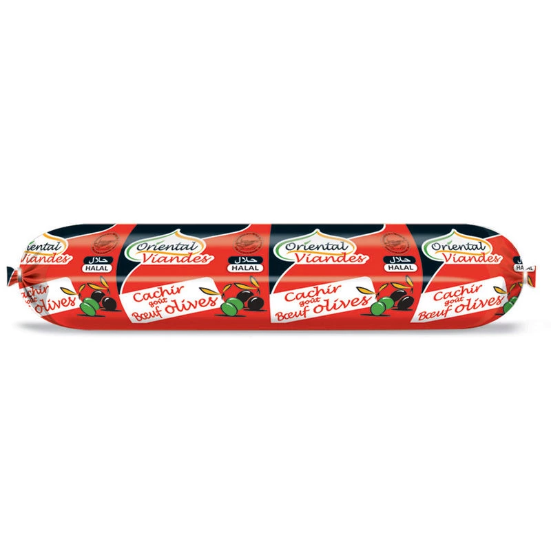 Cachir Cuit Boeuf Olive Halal 450g - ORIENTAL VIANDES