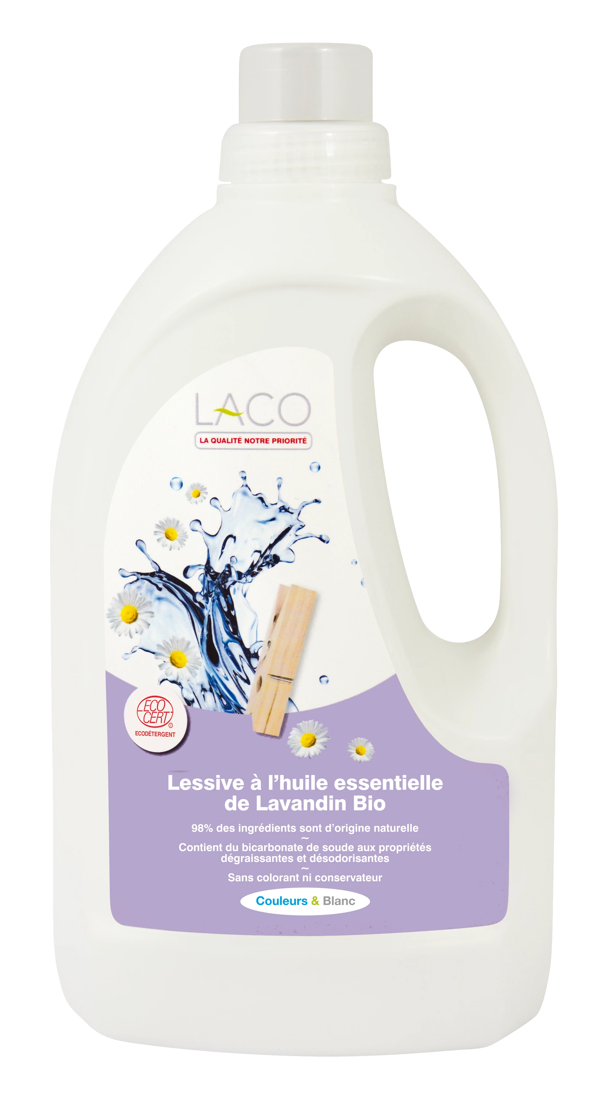 Detergente Ecológico para a Roupa com Óleo Essencial de Lavanda 2L - LACO