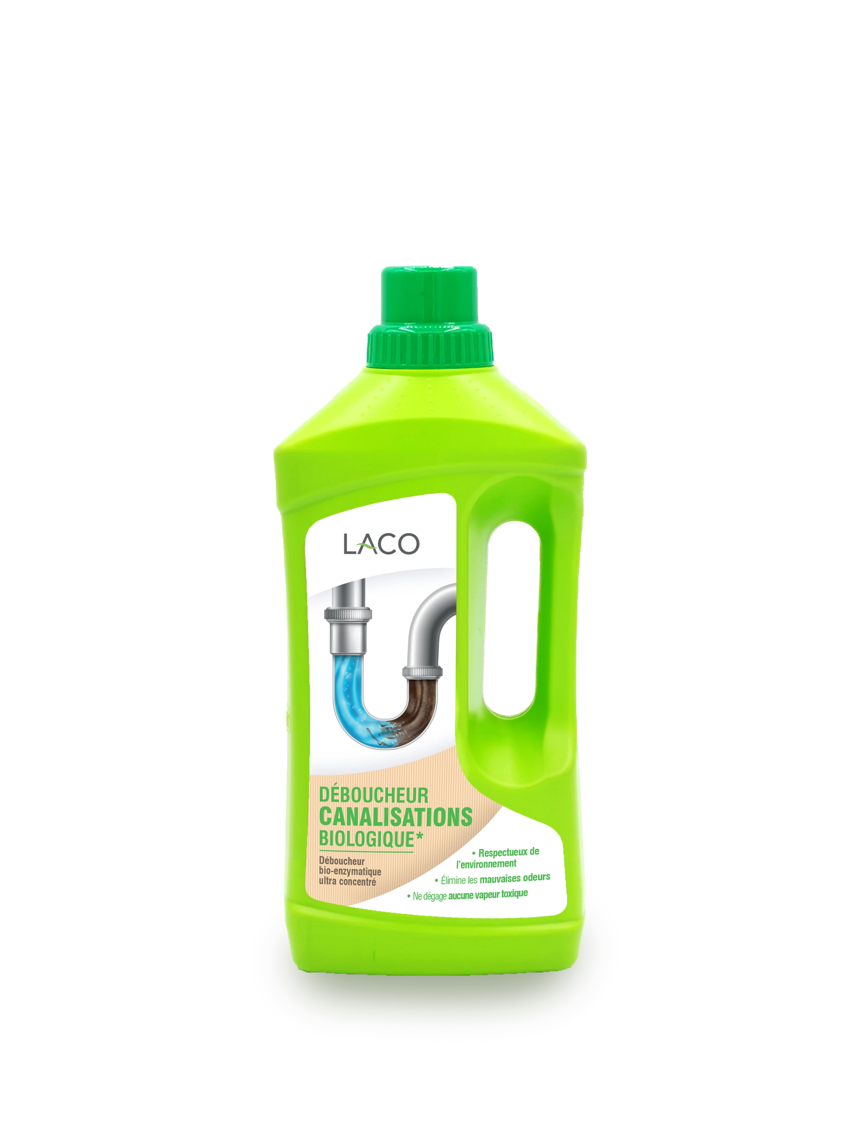 Desatascador de tuberías orgánico, 1L - LACO