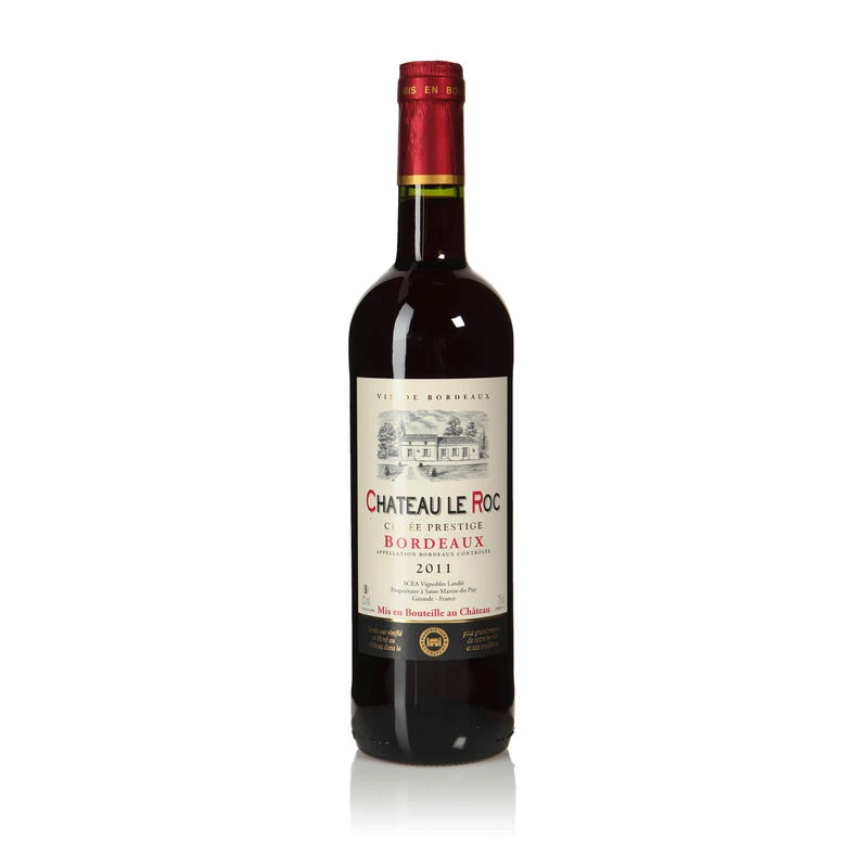 نبيذ بوردو الأحمر، 12.5 درجة، 75 سنتيلتر - CHÂTEAU LE ROC