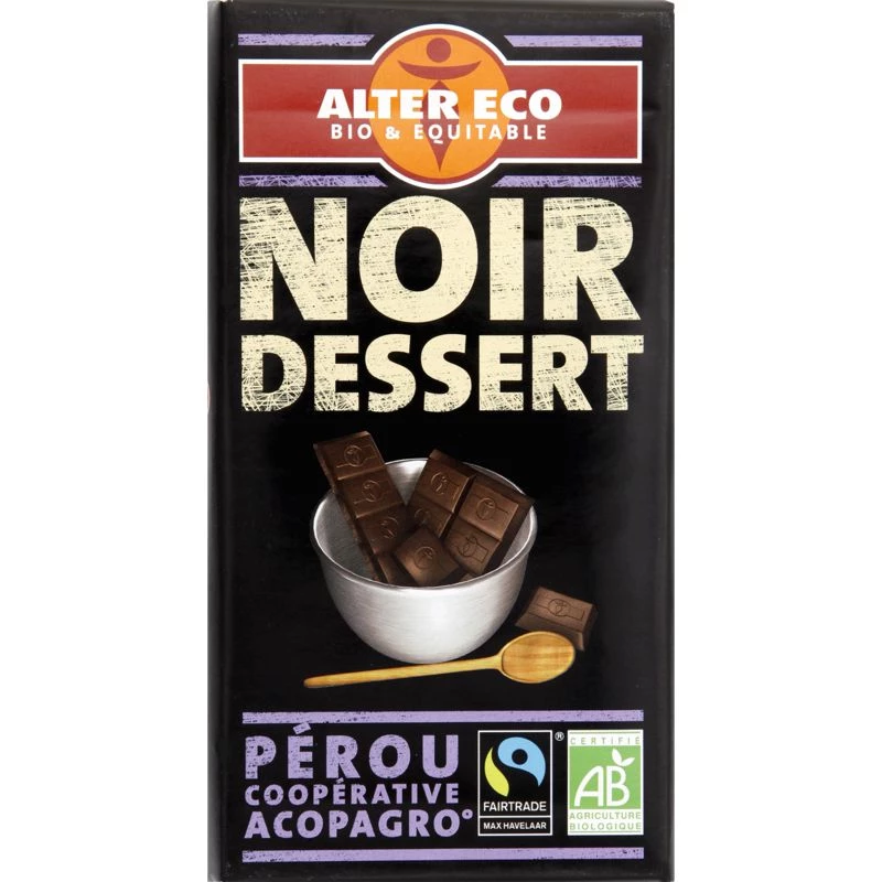 Dark Dessert Pastry Chocolate 200g - Alter Eco