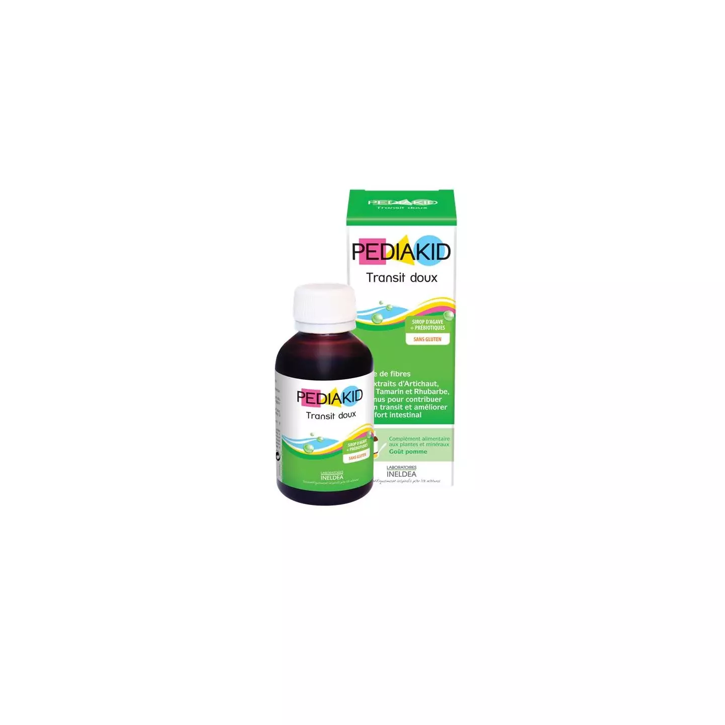 PEDIAKID transit doux solution buvable gout pomme - INELDEA