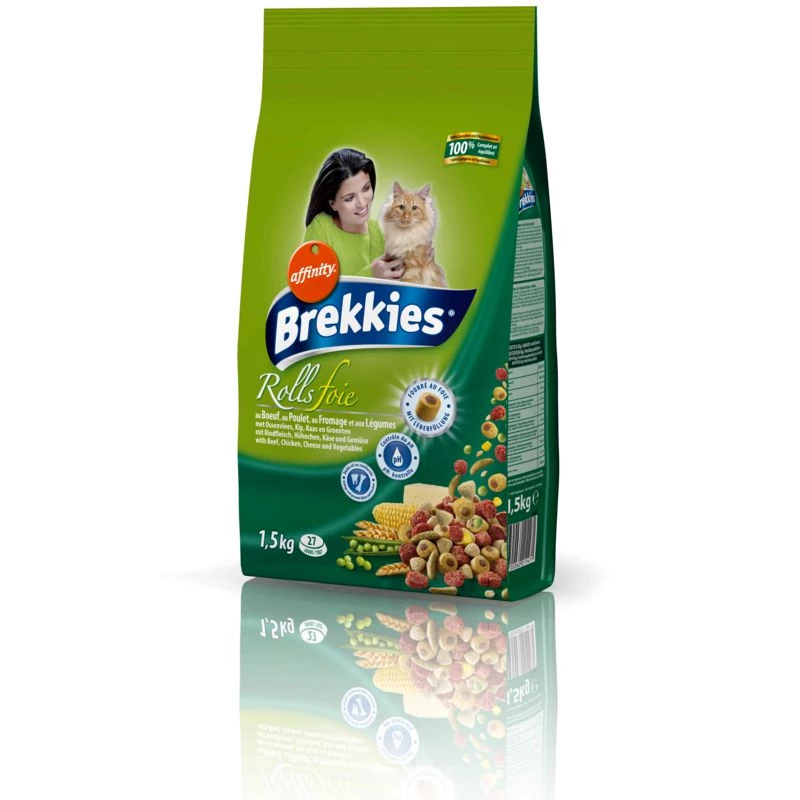 Leberbrötchen Katzenfutter 1,5kg - BREKKIES