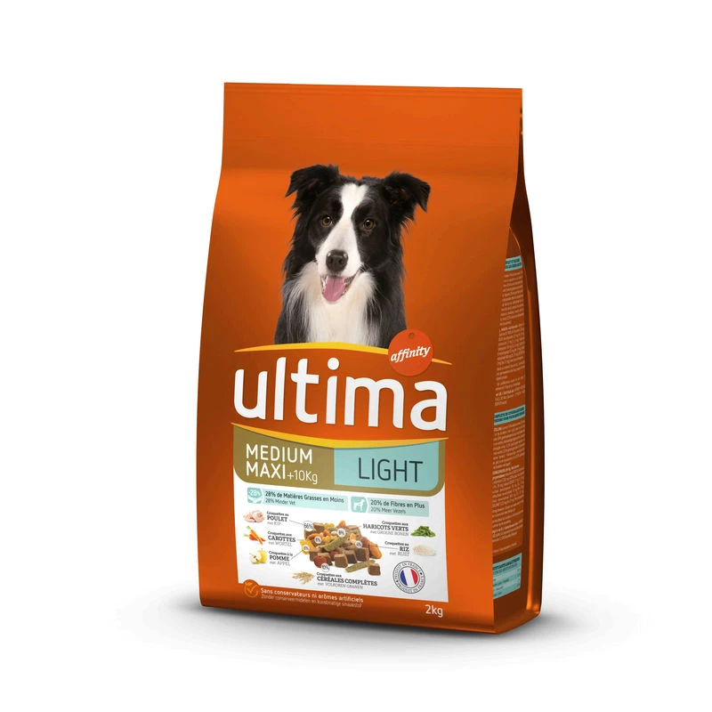 Croquettes chiens Repas Équilibre Light 2kg - ULTIMA