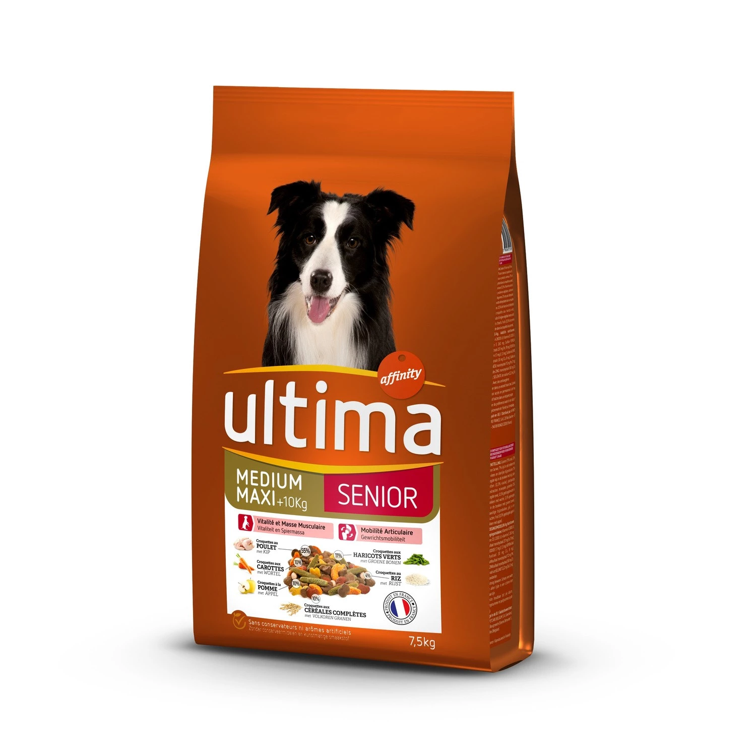 Chicken kibble for senior dogs 7.5 kg - ULTIMA