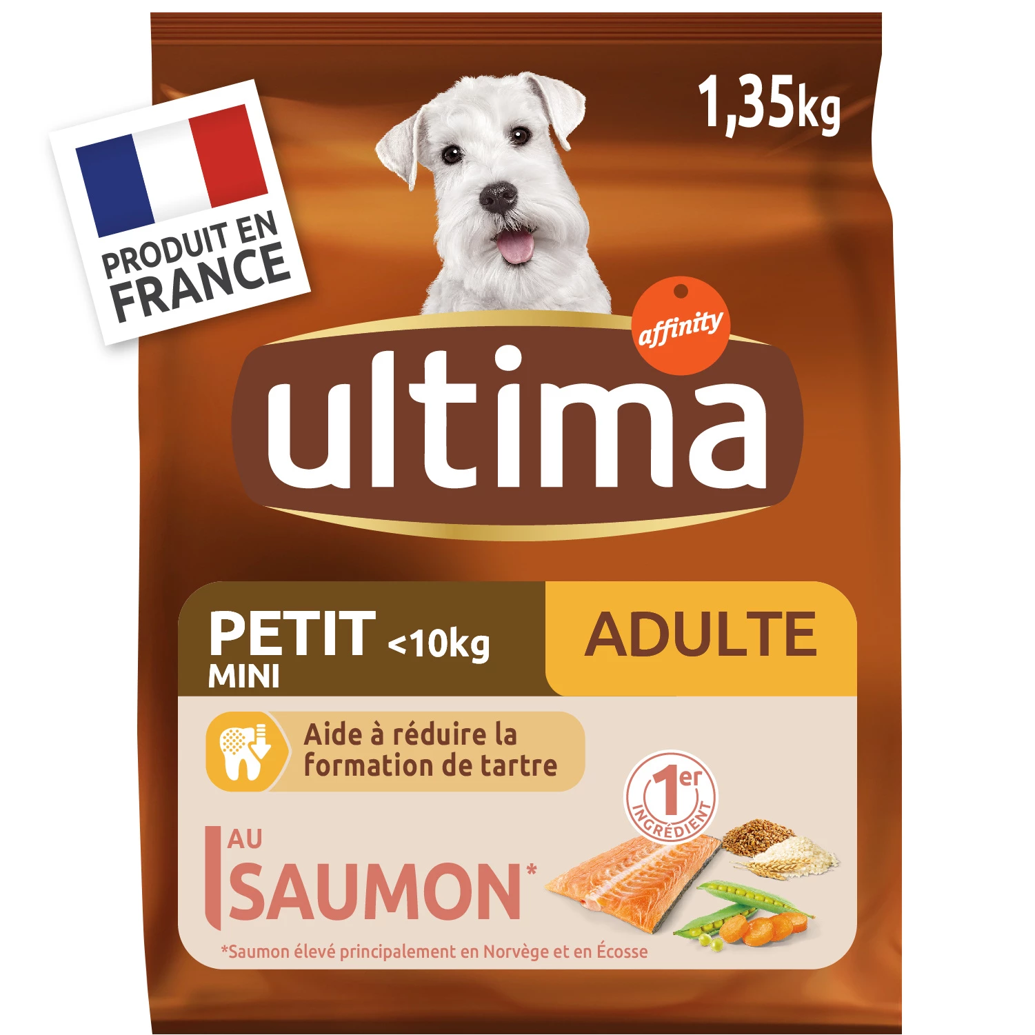 Mini Adult Dog Food With Salmon 1.35kg - Ultima