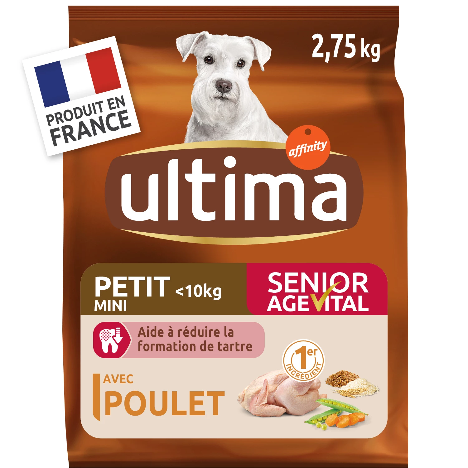 Mini Senior Dog Food With Chicken 2.75g - Ultima