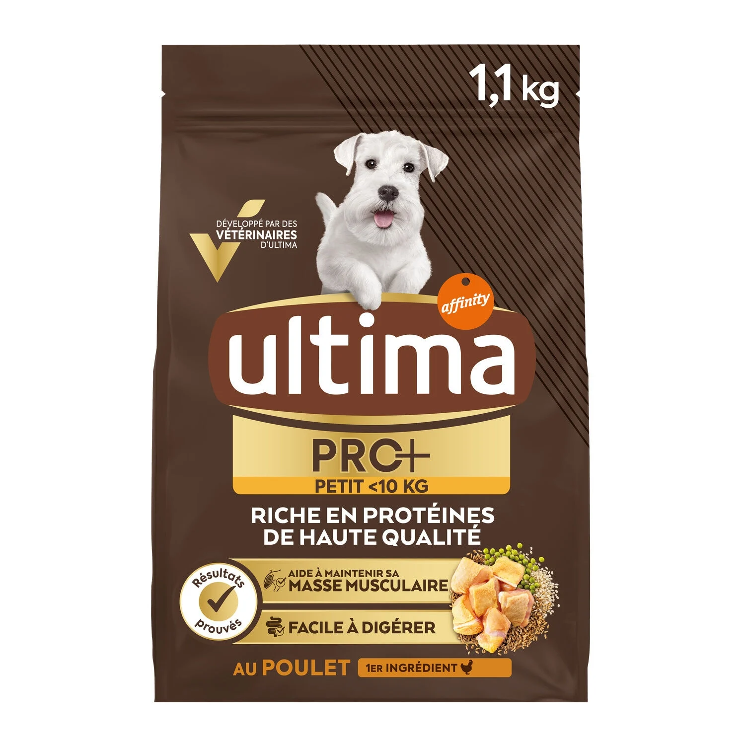 Dry Dog Food For Adult Dogs With Chicken 1.1kg - Ultima