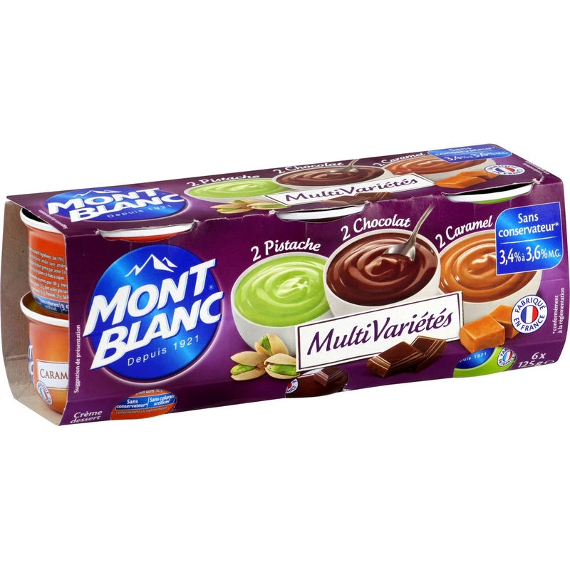 Multivariëteit dessertcrème - MONT BLANC