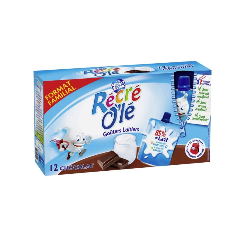 Dairy Chocolate Snack Bottle 12x85g - RÉCRÉ O'LÉ