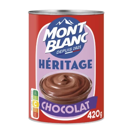 Crème Dessert Chocolat Héritage 420g - MONT BLANC