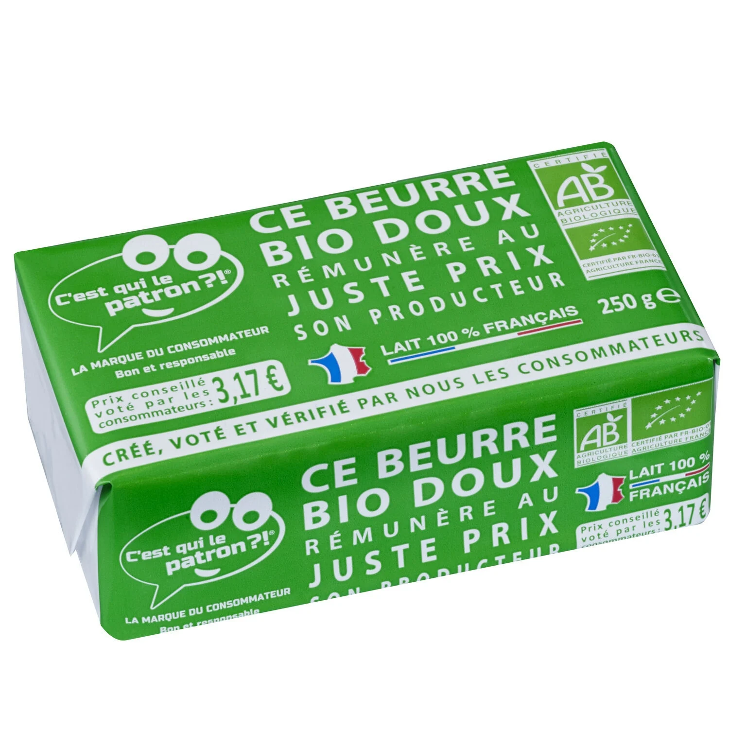 Soft organic butter 82% 250g - C'EST QUI LE PLUS FORT