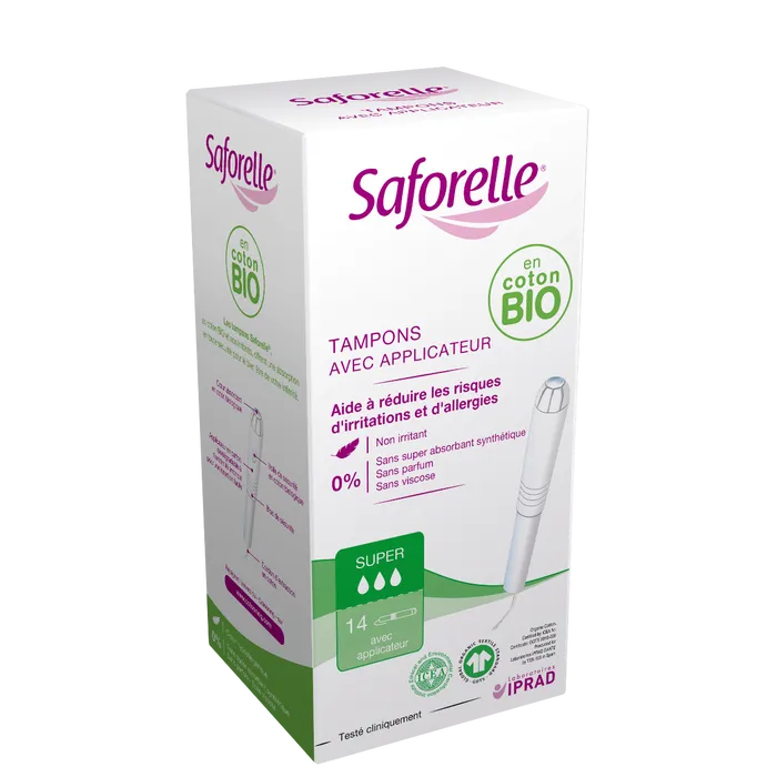 14 tampones Super Safo Bio Appli - SAFORELLE